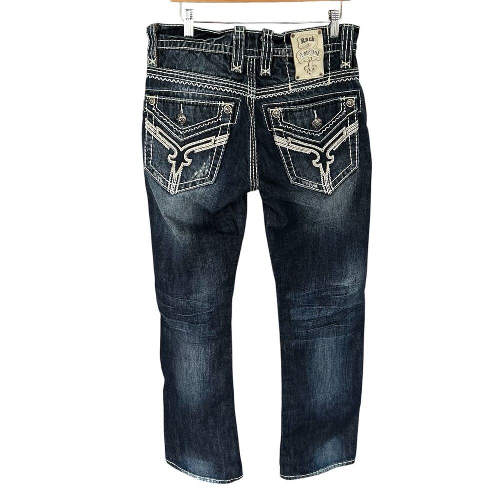 Rock Revival Chuck B4 Boot Stretch Jean Bootcut Size 30 Distressed
